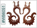 #WB6051 - Wooden Tribal Earring THUMBNAIL