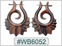 #WB6052 - Wooden Tribal Earring THUMBNAIL