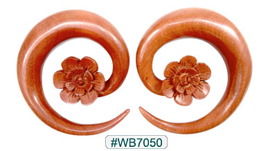 WB7050, Sabo Wood Spiral Flower MAIN