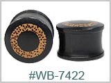 WB7422, Iron Wood with Coconut Inlay Plugs THUMBNAIL
