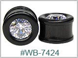 WB7424, Iron Wood Plugs with Gem THUMBNAIL