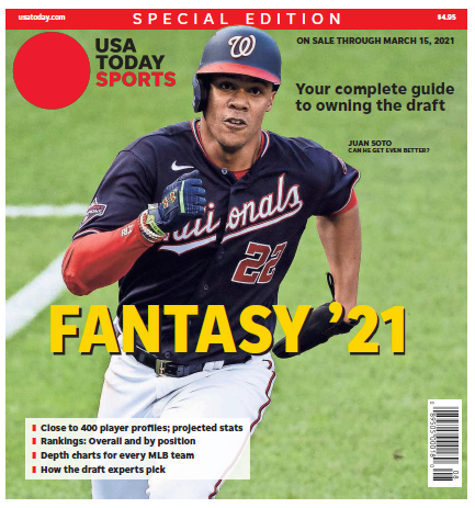 Fantasy Baseball 21 Special Edition Juan Soto Cover Usa Today Online Store