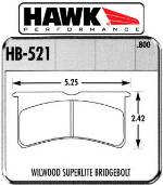 7416 - Superlite4 Bridge Bolt pad axle set - Hawk Performance Ceramic  (16mm thick) THUMBNAIL