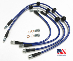 stainless steel brake line kit - 4 lines - 2010+ F10 M5 THUMBNAIL