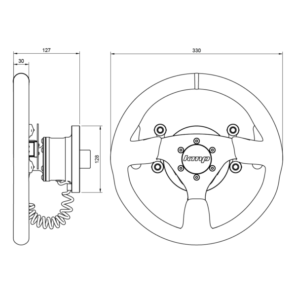 KMP Racing Steering wheel,  BMW F80/F82/F87 SWATCH