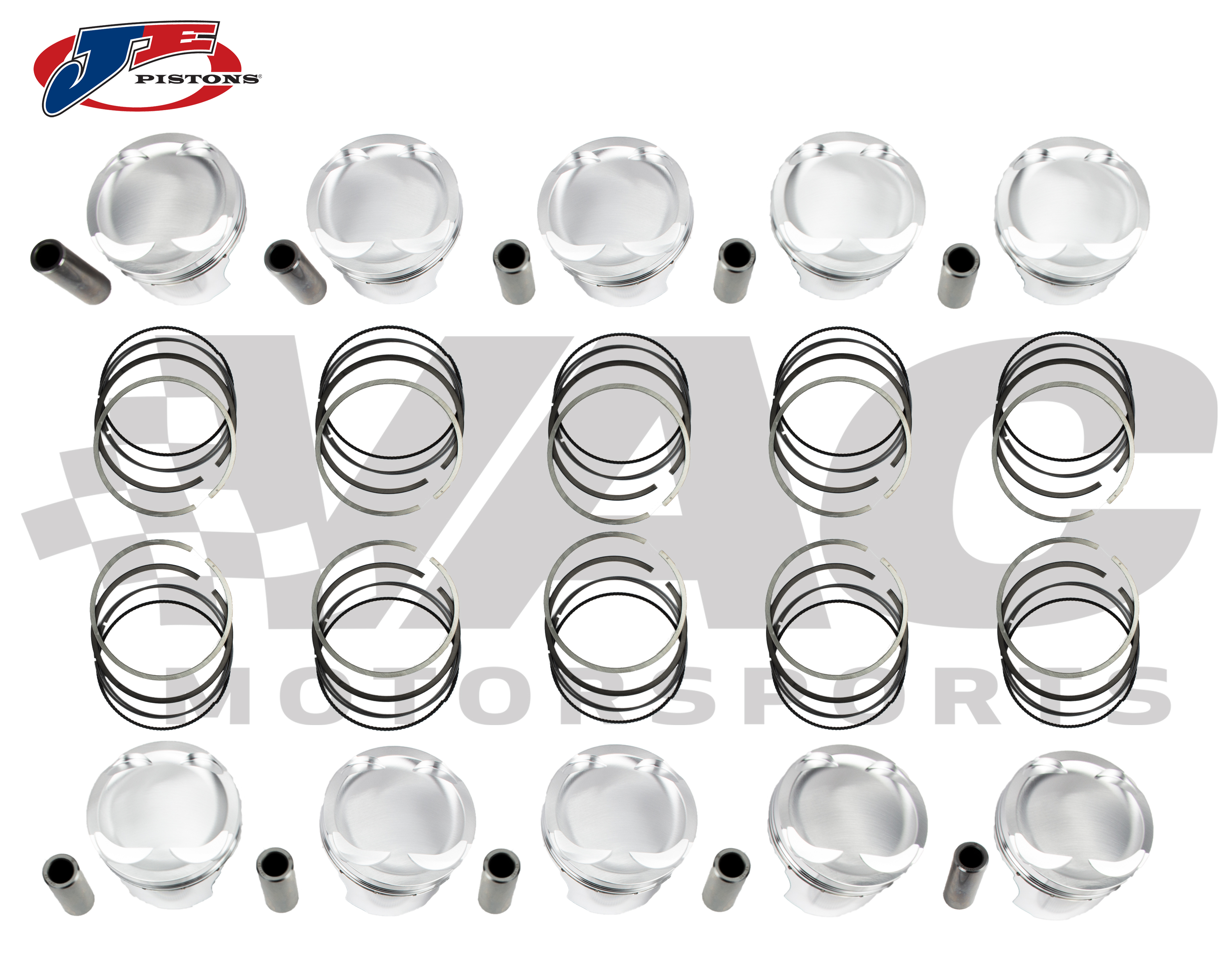 JE Pistons Forged Piston Set, Sleeved BMW S85 THUMBNAIL