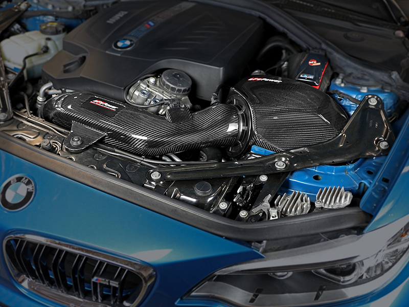 aFe Black Series Momentum Carbon Fiber Cold Air Intake System, BMW N55 SWATCH