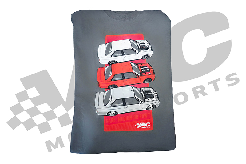 VAC Motorsports E30 M3 "Rare, medium or raw?" Swap T-Shirt SWATCH