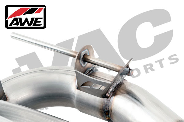 AWE Tuning Axle Back Exhaust with 102mm Chrome Silver Tips, BMW F3X 335i/435i SWATCH