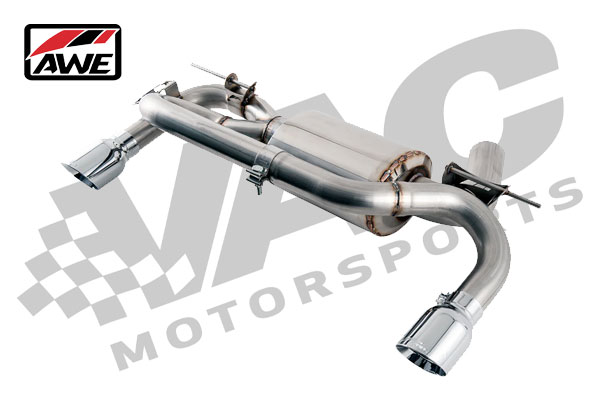 AWE Tuning Axle Back Exhaust with 102mm Chrome Silver Tips, BMW F3X 335i/435i MAIN