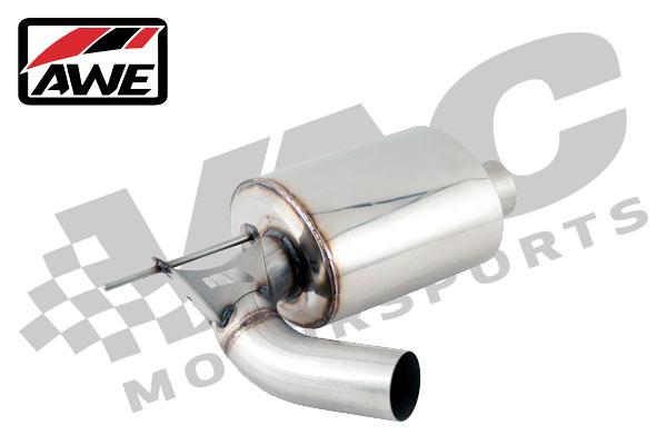 AWE Tuning Axle Back Exhaust with 102mm Chrome Silver Tips, BMW F22 M235i/M240i SWATCH