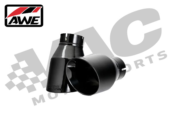 AWE Tuning Axle Back Exhaust with 90mm Diamond Black Tips, BMW F22 M235i/M240i SWATCH