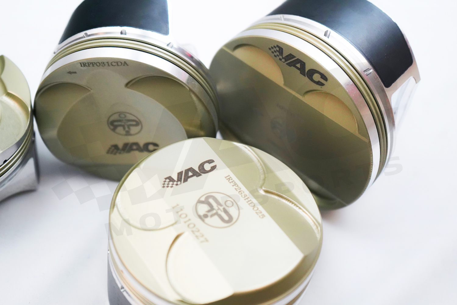 Italian RP S63 Forged Piston Set Gold Line – 89mm Bore, 10:1 CR, for Alusil Bores MAIN