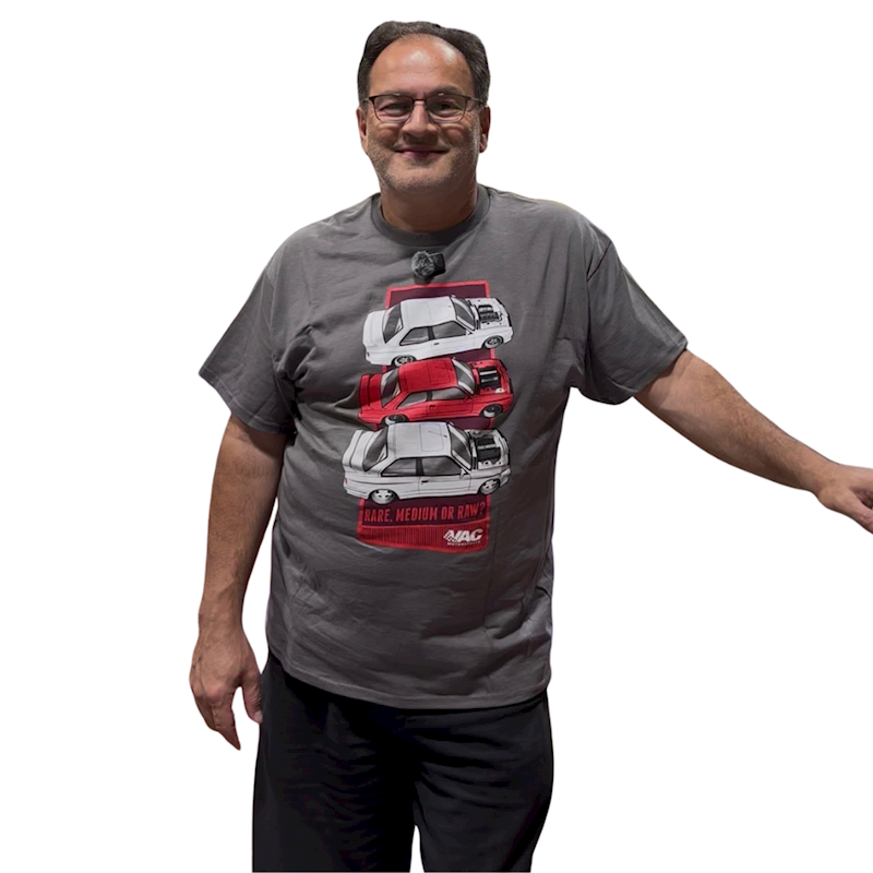 VAC Motorsports E30 M3 Rare Medium Raw Swap T-Shirt with BMW engine swap graphic SWATCH