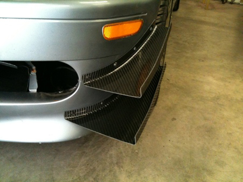 AJ Hartman Aero Carbon Fiber Racing Canards for BMW E46