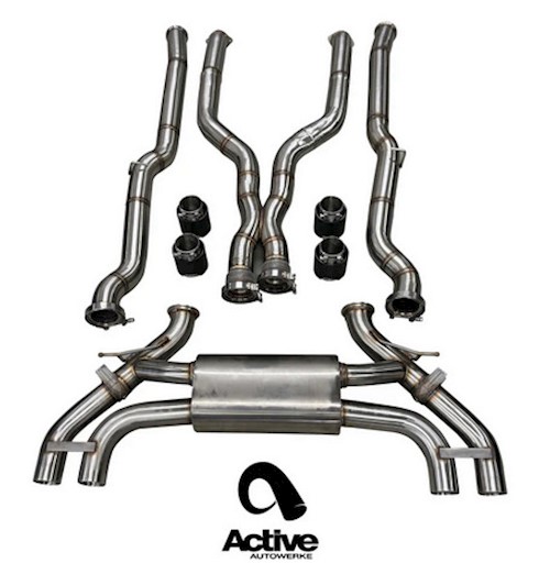Active Autowerke Signature Valved Catback Exhaust System for BMW G90 M5 (2025+), T304 Stainless Steel THUMBNAIL
