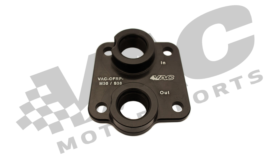 VAC Motorsports Oil Line Adapter Plate, BMW S38/M30 THUMBNAIL