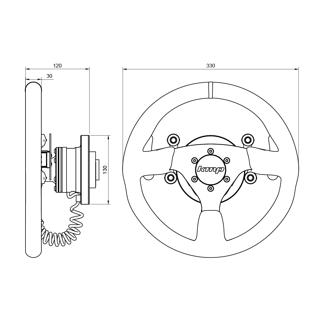 KMP Racing wheel, BMW E9X SWATCH