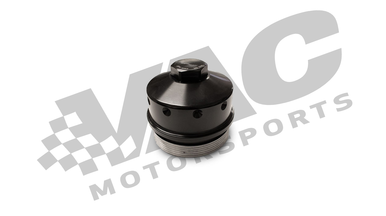 VAC Motorsports Billet Oil Filter Lid w/Sensor Ports, BMW M54 MAIN