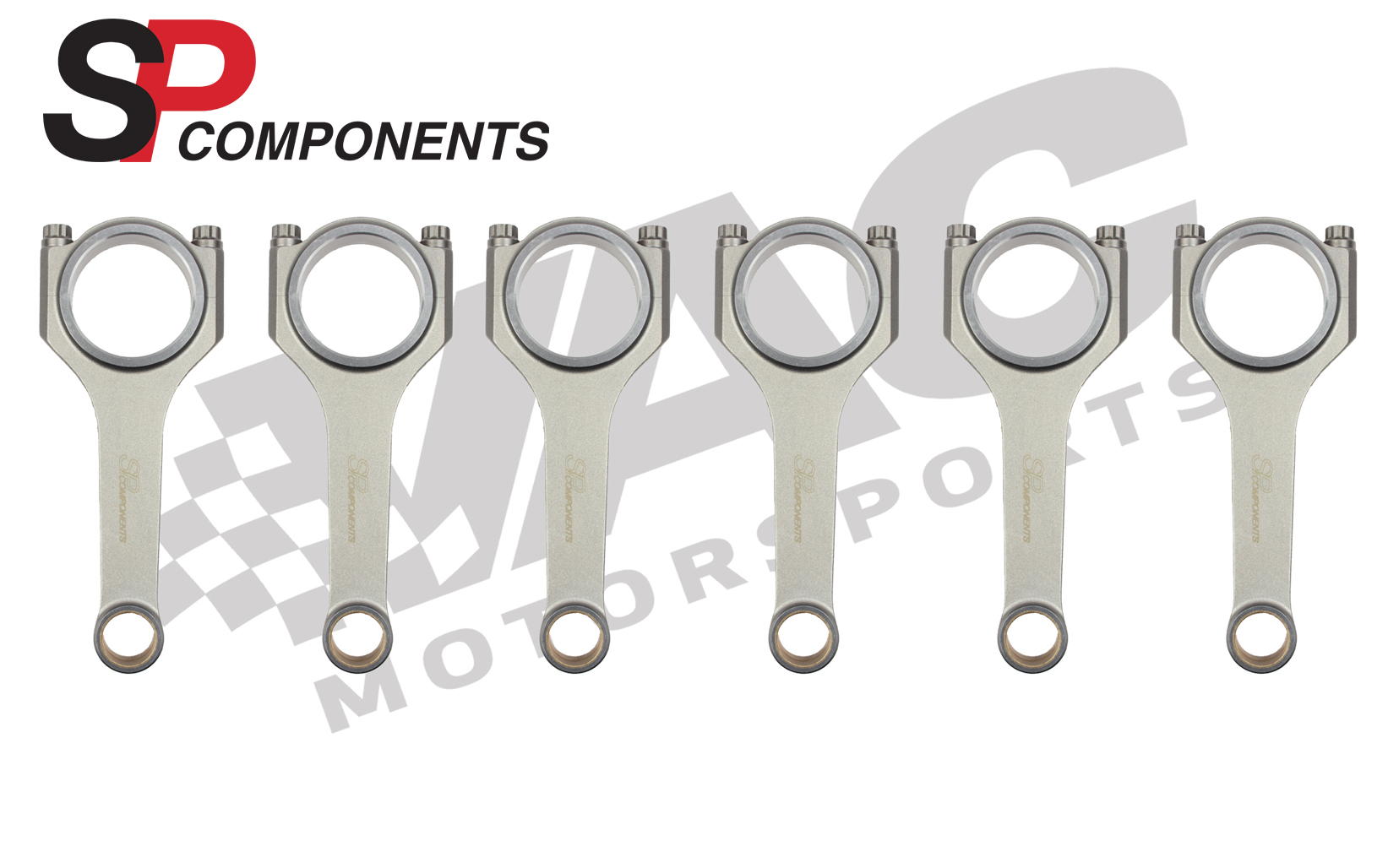 SP Components Forged Connecting Rod Set, Mitsubishi 4G63 THUMBNAIL