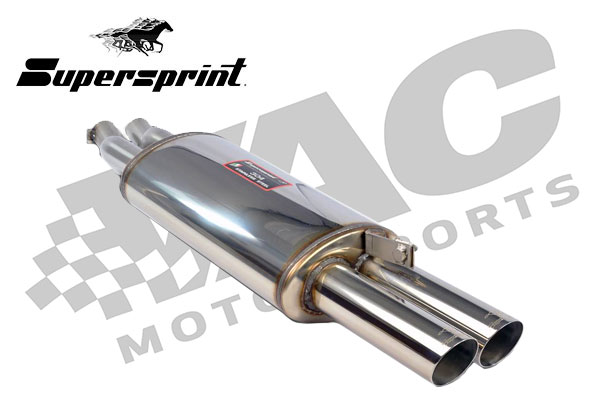 Supersprint Stainless Steel Race Muffler, BMW E30 M3 MAIN