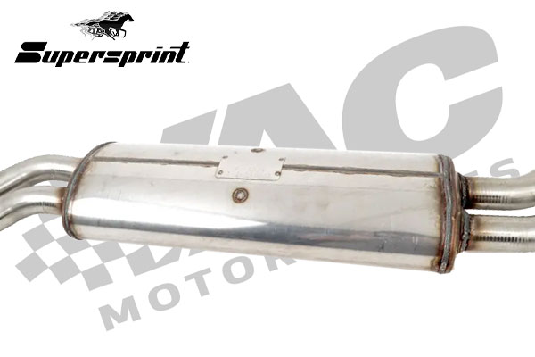 Supersprint Racing Center Resonator & "X-Pipe", Stainless, BMW E30 M3 SWATCH