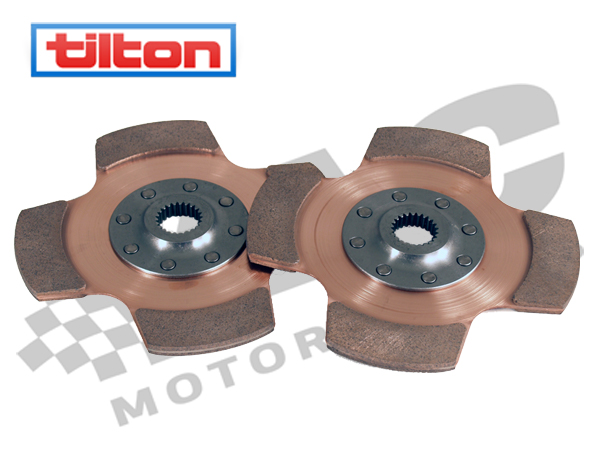 Tilton 7.25" Clutch Disc Set, 2 Discs, Cerametallic, 29mm x 10 Spline, Paddle Type MAIN