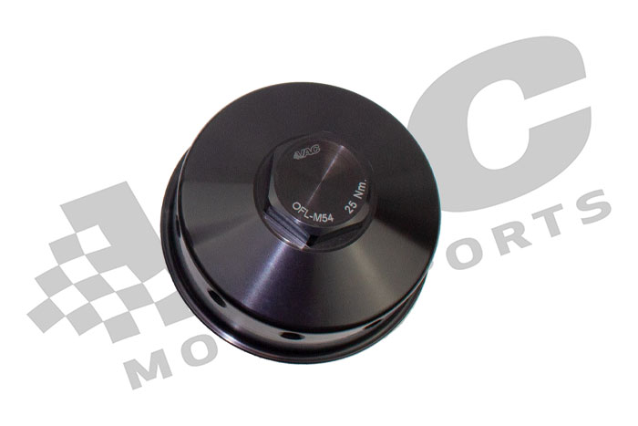 VAC Motorsports Billet Oil Filter Lid w/Sensor Ports, BMW M50 /M52/M54/S50/S52/S50B30/S50B32/S54