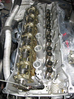 VAC - N54 Stage 2 Performance Cylinder Head engine valves diagram 