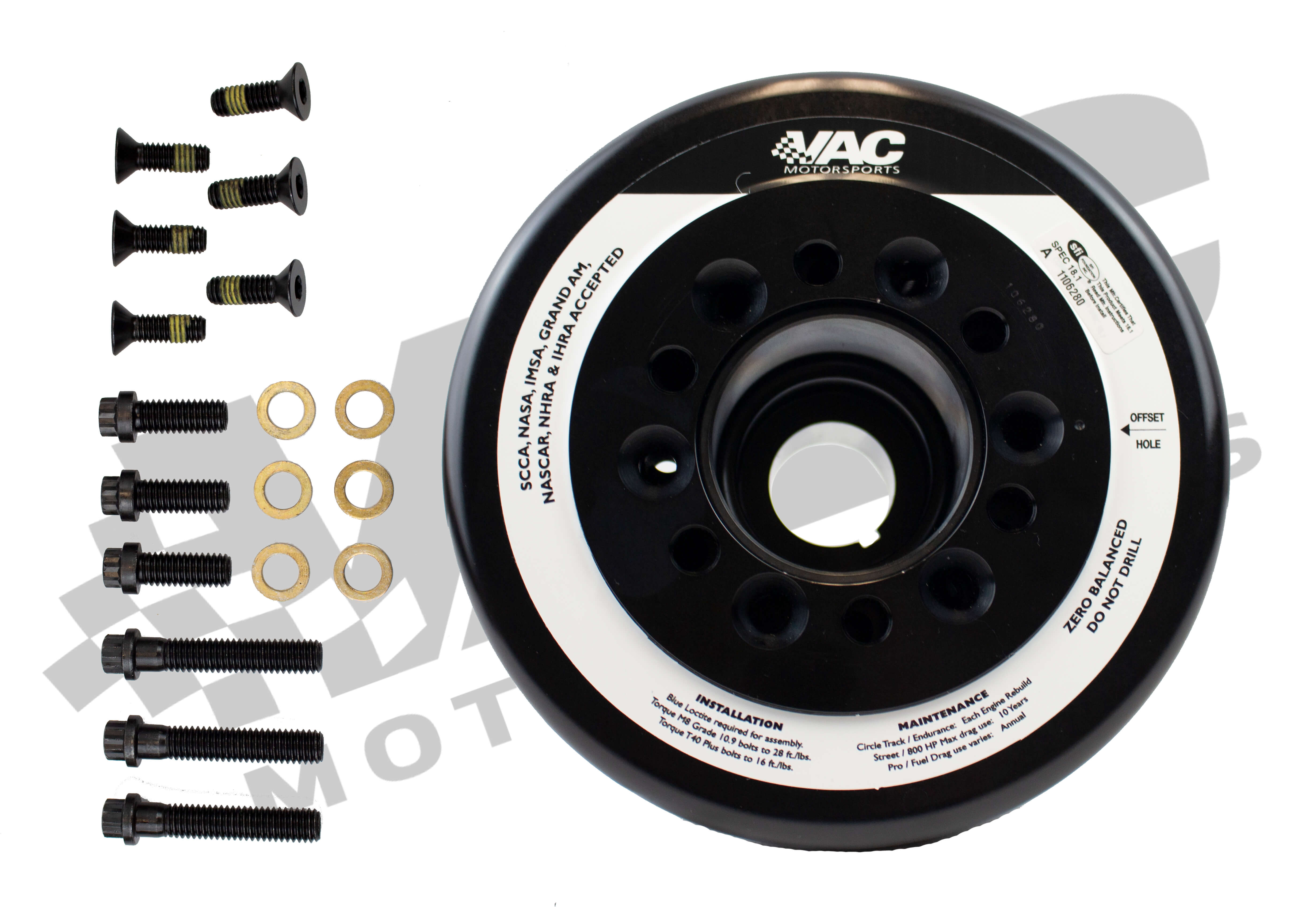 VAC Motorsports Xtreme Harmonic Damper by ATI,  BMW M50/M52/S50/S52/M52TU/M54 SWATCH