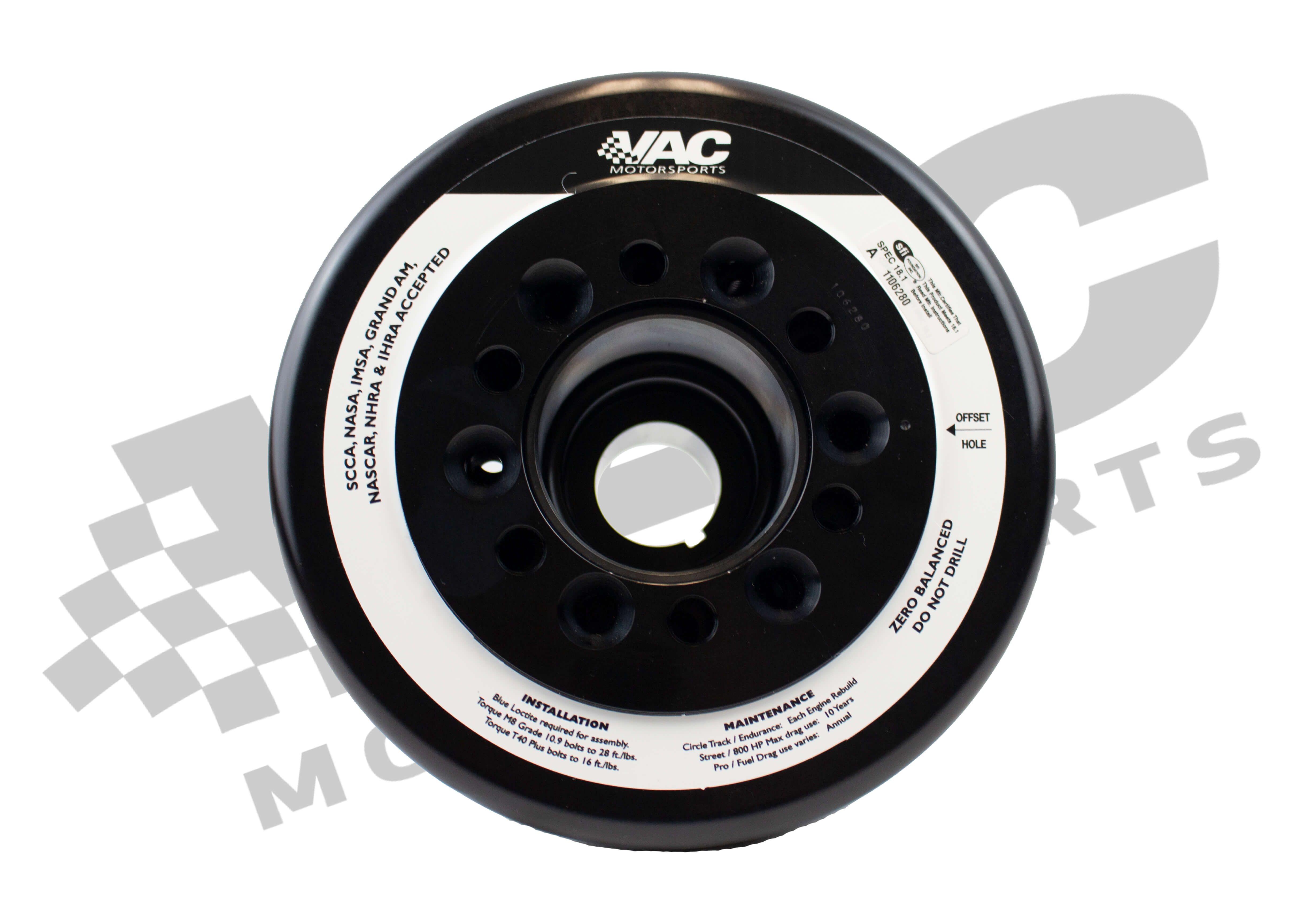 VAC Motorsports Xtreme Harmonic Damper by ATI,  BMW M50/M52/S50/S52/M52TU/M54 SWATCH