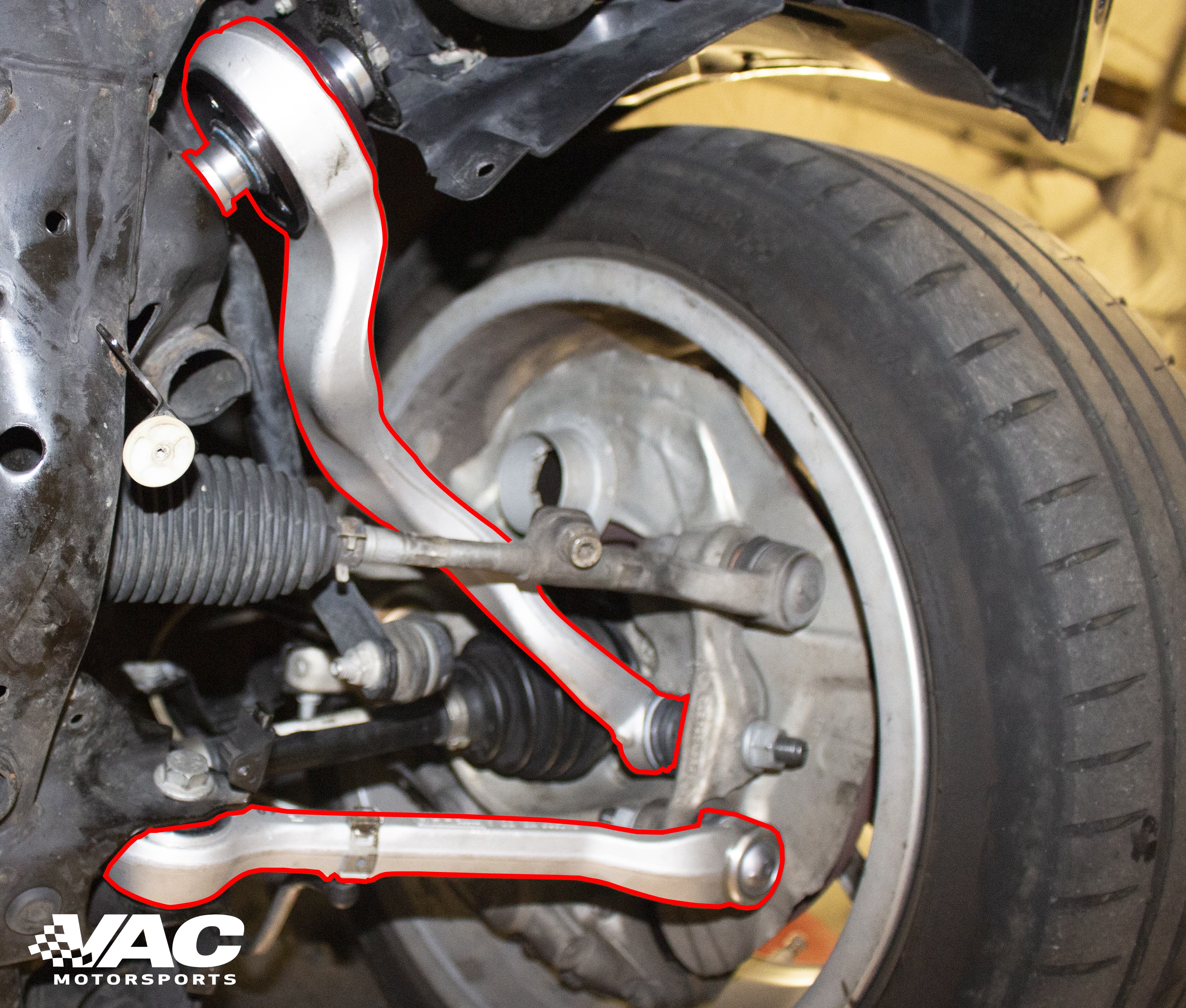 VAC Motorsports Lower Control Arm Set, BMW F3X SWATCH