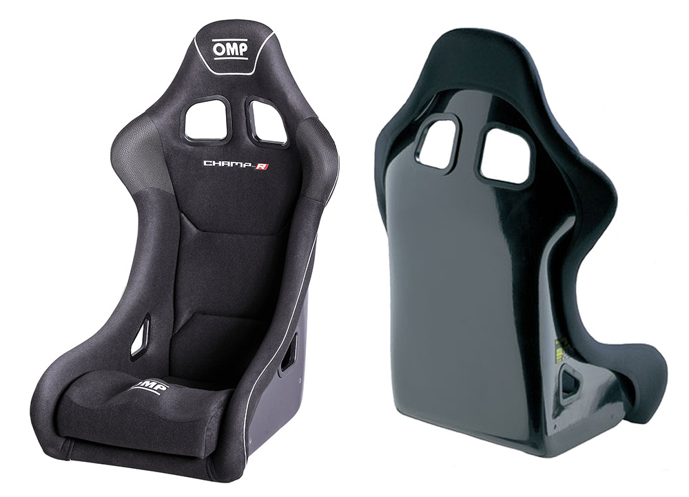 OMP Champ Fiberglass Race Seat SWATCH