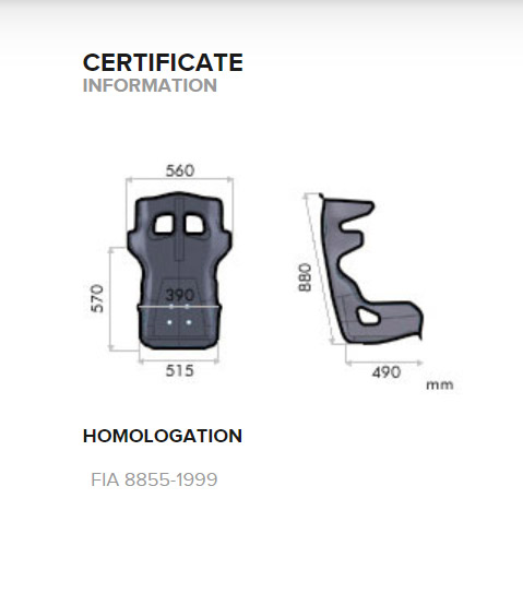 OMP HTE-R Fiberglass Race Seat SWATCH
