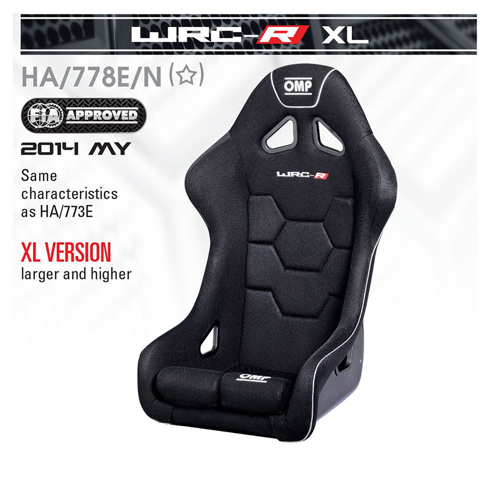 OMP WRC XL Fiberglass Race Seat SWATCH