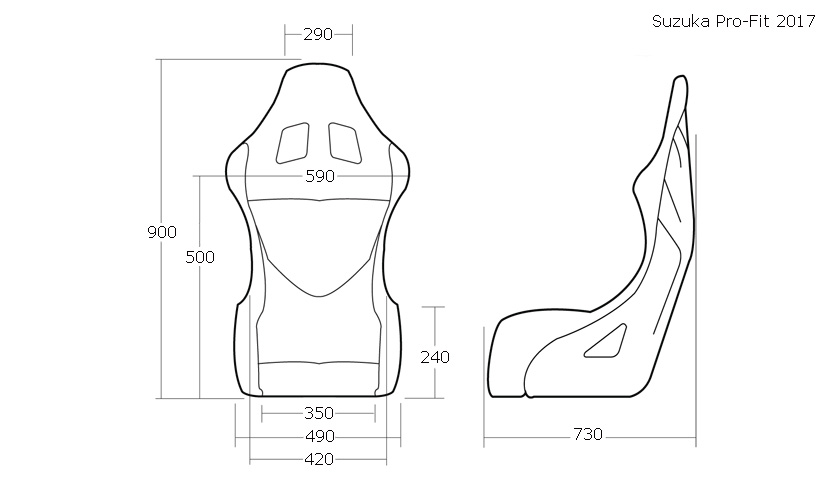 Cobra - Suzuka Pro-Fit Racing Seat SWATCH