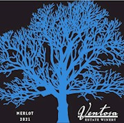 Bottle of 2021 Merlot red wine from Ventosa Vineyards – Finger Lakes, NY THUMBNAIL
