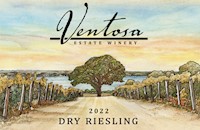 Bottle of 2022 Dry Riesling from Ventosa Vineyards – Finger Lakes white wine MAIN