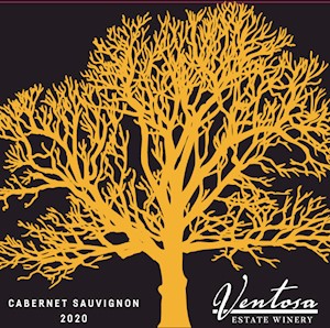 Bottle of 2020 Cabernet Sauvignon red wine from Ventosa Vineyards – Finger Lakes, NY LARGE