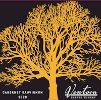 Bottle of 2020 Cabernet Sauvignon red wine from Ventosa Vineyards – Finger Lakes, NY MAIN