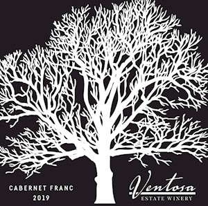 Bottle of 2020 Cabernet Franc red wine from Ventosa Vineyards – Finger Lakes, NY LARGE