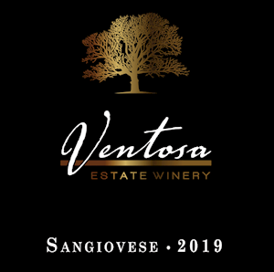 Bottle of Sangiovese red wine from Ventosa Vineyards – Finger Lakes, NY LARGE