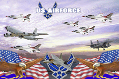 Air Force 3D Background and Foreground MAIN
