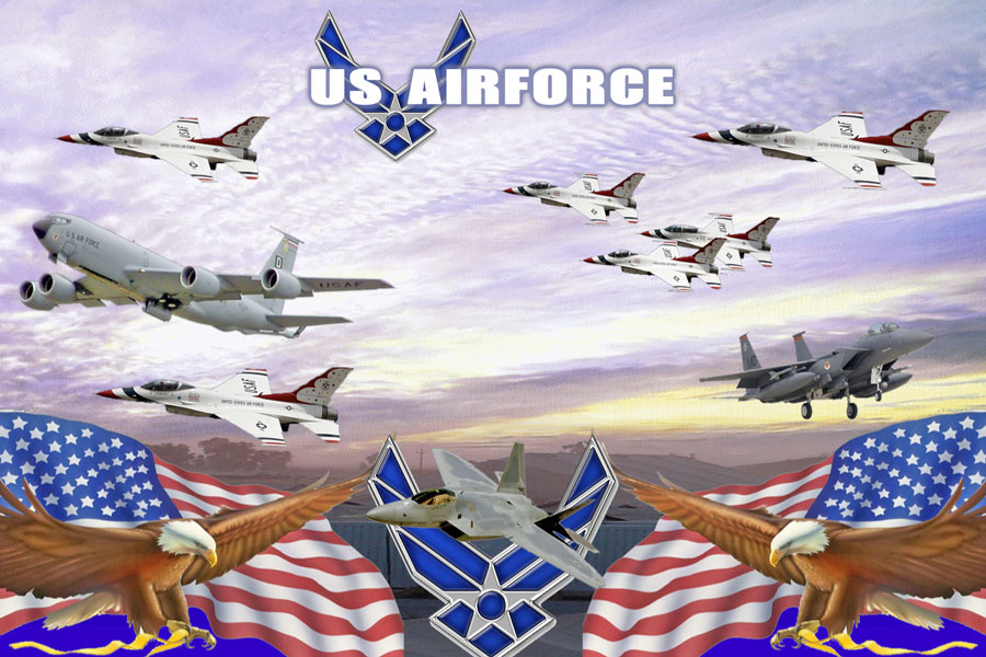 Air Force 3D Background and Foreground THUMBNAIL