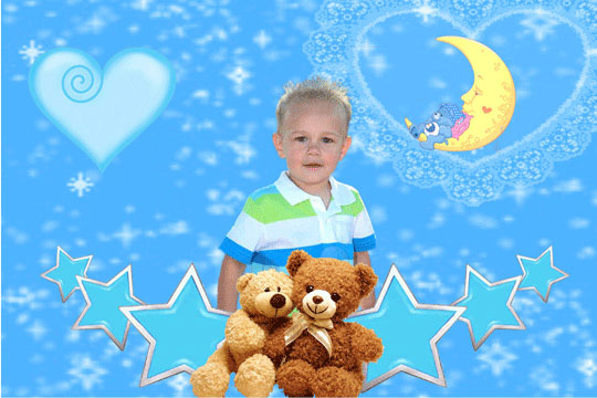 Baby Boy 3D Background and Foreground THUMBNAIL
