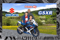 GSXR Motorcycle 3D Background and Foreground MAIN