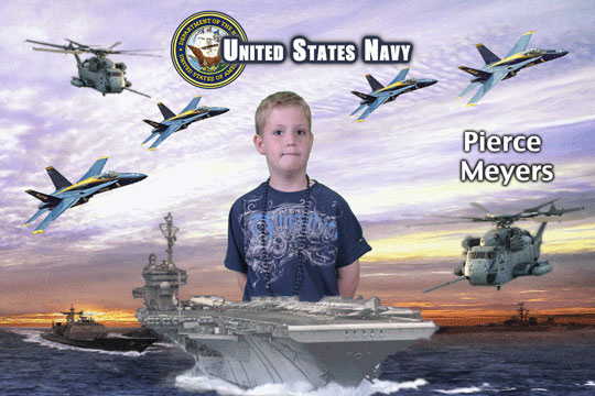 Navy 3D Background and Foreground THUMBNAIL