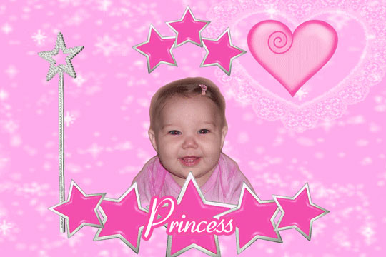 Baby Girl 3D Background and Foreground THUMBNAIL