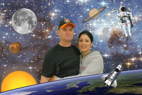 Space 3D Background and Foreground THUMBNAIL