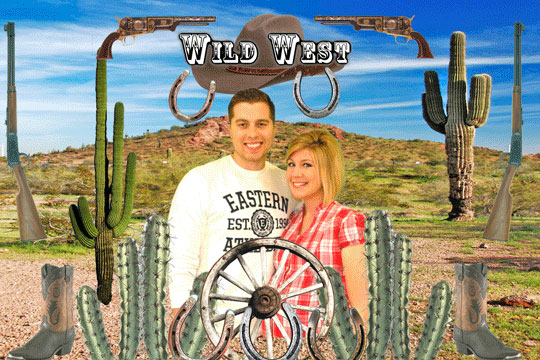 Western 3D Background and Foreground THUMBNAIL